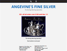 Tablet Screenshot of angevinesfinesilver.com
